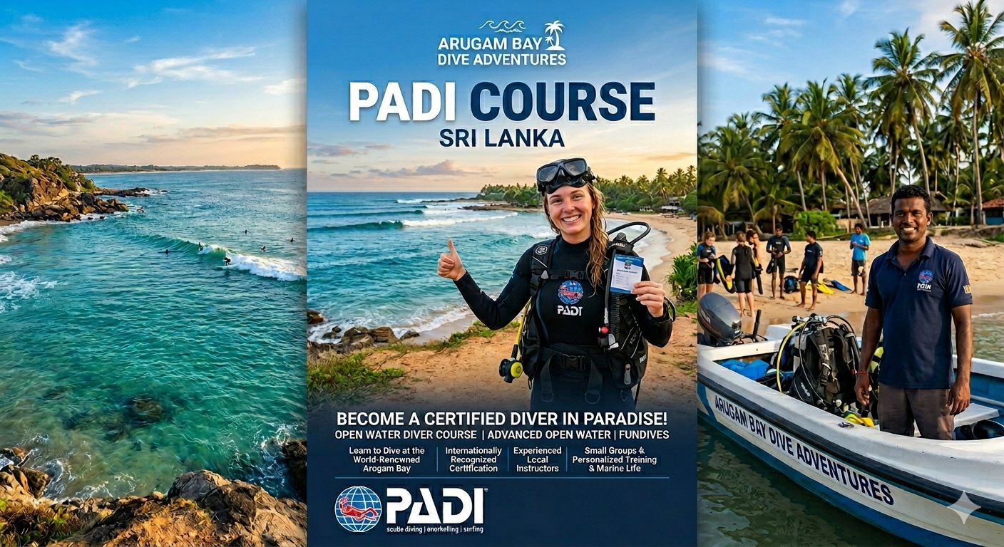 PADI Course Sri Lanka — become a certified diver in Arugam Bay